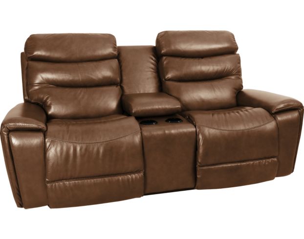 La-Z-Boy Soren Leather Reclining Loveseat with Console large image number 2