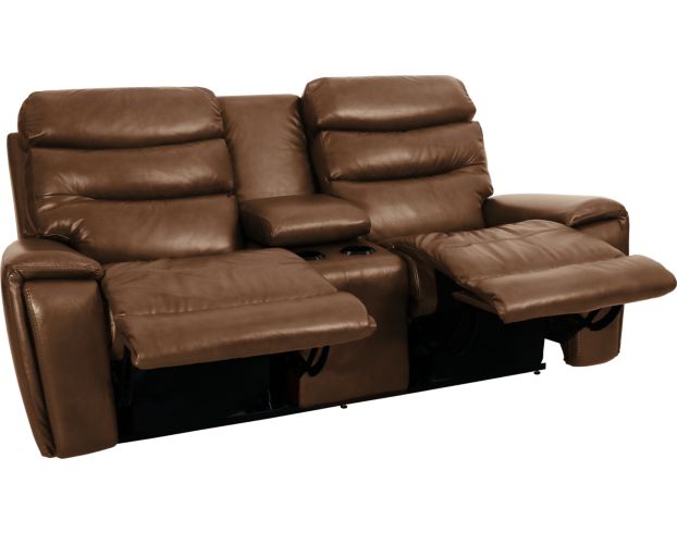 La-Z-Boy Soren Leather Reclining Loveseat with Console large image number 3