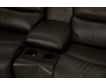 La-Z-Boy Soren Gray Leather Reclining Loveseat with Console small image number 6