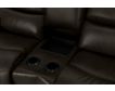 La-Z-Boy Soren Gray Leather Reclining Loveseat with Console small image number 7