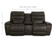 La-Z-Boy Soren Gray Leather Reclining Loveseat with Console small image number 9