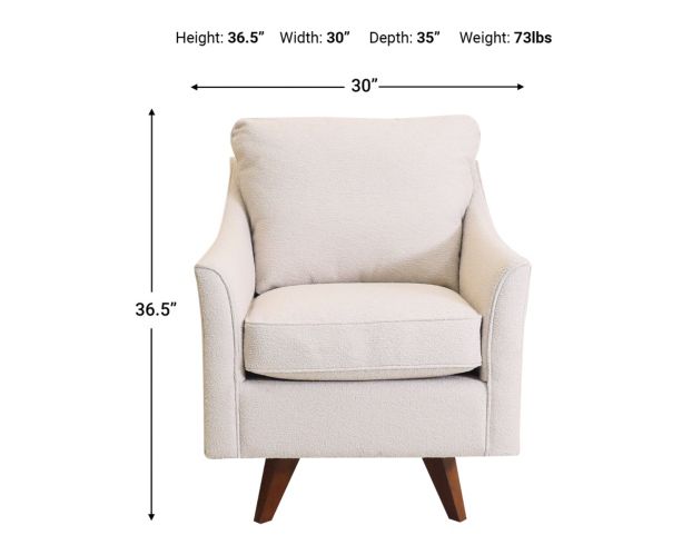 La-Z-Boy Reegan White High Leg Swivel Chair large image number 5