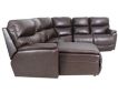 La-Z-Boy Trouper Brown 4-Piece Leather Reclining Sectional small image number 3