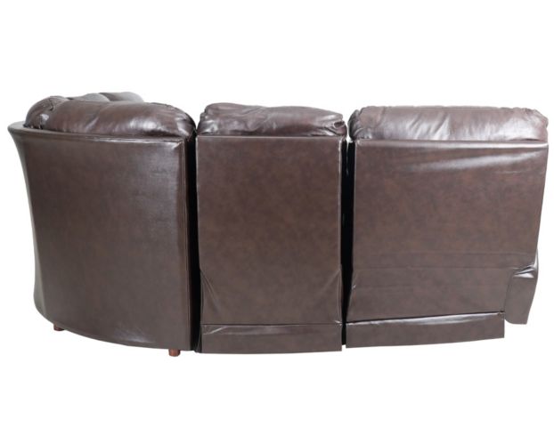 La-Z-Boy Trouper Brown 4-Piece Leather Reclining Sectional large image number 4