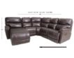 La-Z-Boy Trouper Brown 4-Piece Leather Reclining Sectional small image number 6