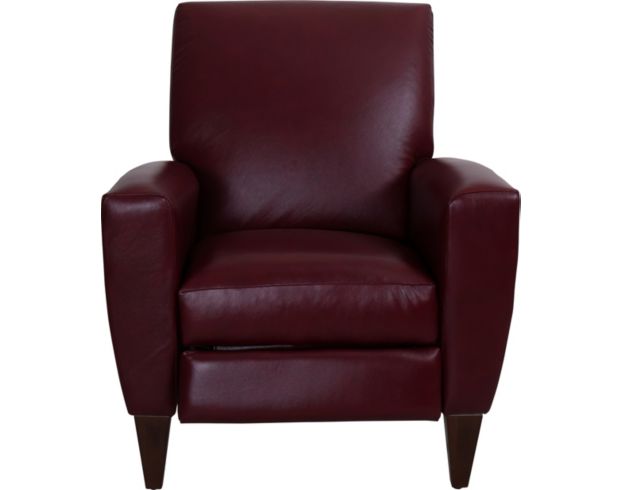 La-Z-Boy Scarlett Wine Pressback High-Leg Leather Recliner large image number 1