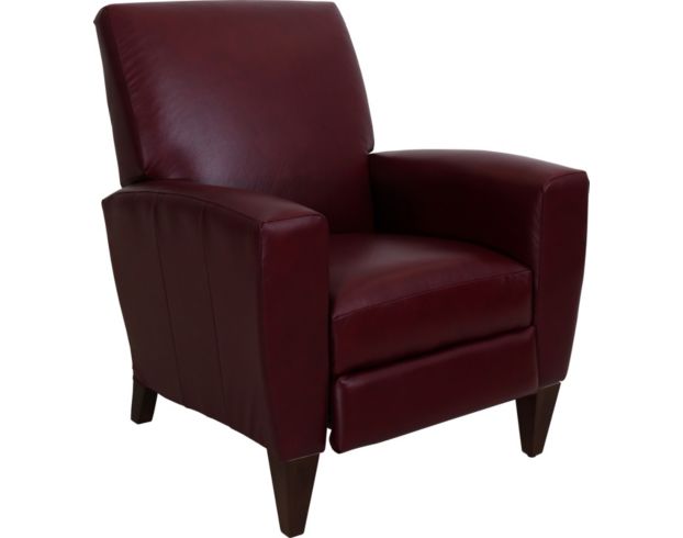 La-Z-Boy Scarlett Wine Pressback High-Leg Leather Recliner large image number 2