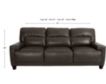 La-Z-Boy Draper Pewter Leather Sofa small image number 6