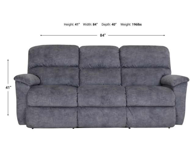 La Z Boy Brooks Charcoal Reclining Sofa