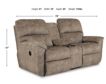 La-Z-Boy Brooks Mushroom Reclining Loveseat with Console small image number 2
