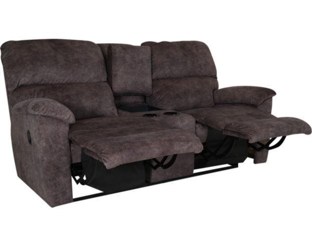 La-Z-Boy Brooks Brown Reclining Loveseat with Console large image number 3