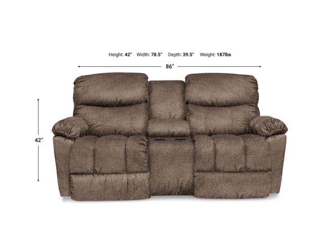 La-Z-Boy Morrison Brown Reclining Loveseat large image number 4