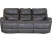 La-Z-Boy Trouper Gray Leather Reclining Sofa small image number 1