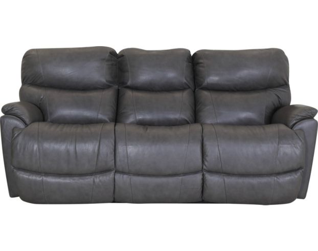 La-Z-Boy Trouper Trouper Gray Leather Reclining Sofa large image number 1