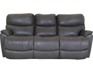 La-Z-Boy Trouper Grey Leather Reclining Sofa