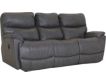 La-Z-Boy Trouper Gray Leather Reclining Sofa small image number 2