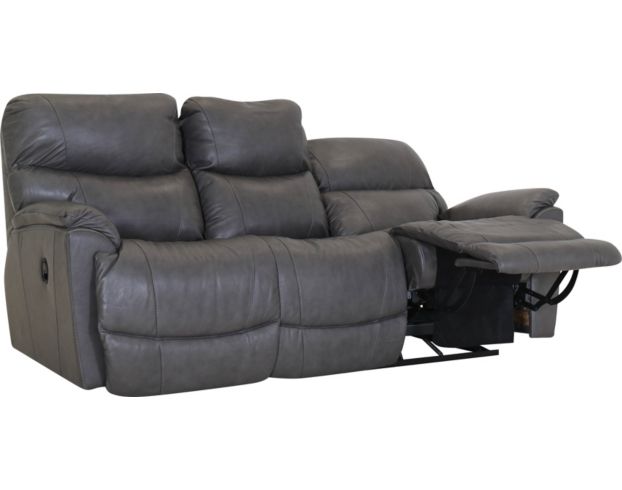 Grey leather recliner deals couch