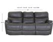 La-Z-Boy Trouper Gray Leather Reclining Sofa small image number 4