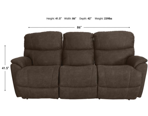 La-Z-Boy Trouper Mink Power Reclining Sofa large image number 8