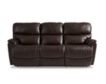 La-Z-Boy Trouper Brown Leather Power Reclining Sofa small image number 1