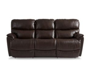 La-Z-Boy Trouper Brown Leather Power Reclining Sofa