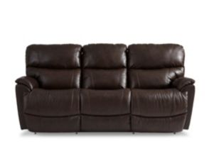 La-Z-Boy Trouper Walnut Leather Power Reclining Sofa