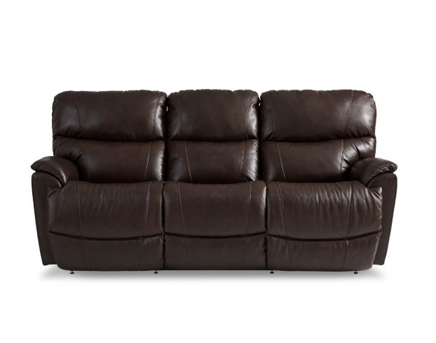 La-Z-Boy Trouper Walnut Leather Power Reclining Sofa large image number 1