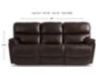 La-Z-Boy Trouper Brown Leather Power Reclining Sofa small image number 2