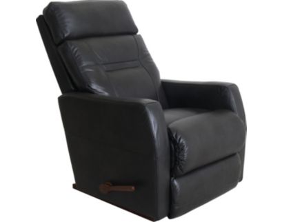 La-Z-Boy Lennon Charcoal Leather Rocker Recliner