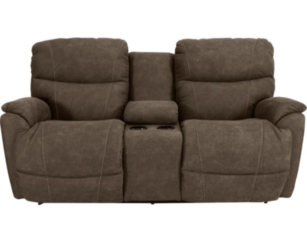 La-Z-Boy Trouper Mink Reclining Loveseat with Console large image number 1