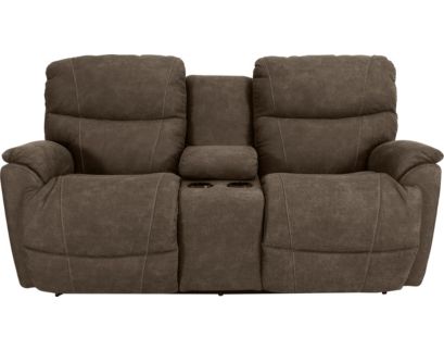 La-Z-Boy Trouper Mink Reclining Loveseat with Console