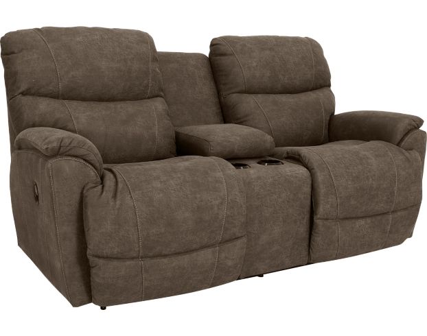 La-Z-Boy Trouper Mink Reclining Loveseat with Console large image number 2