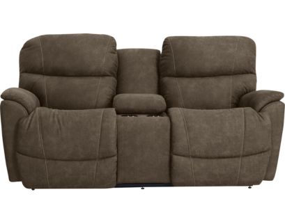 La-Z-Boy Trouper Mink Power Reclining Loveseat with Console