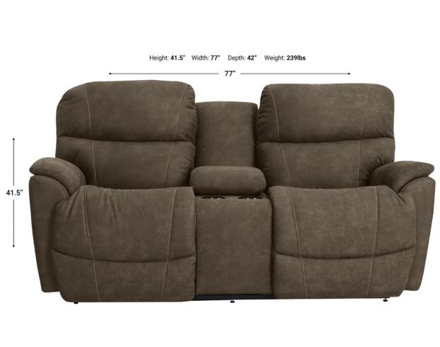 La-Z-Boy Trouper Mink Power Reclining Loveseat with Console large image number 4