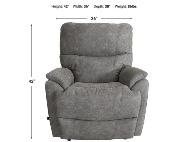 La-Z-Boy Trouper Dove Rocker Recliner large image number 7