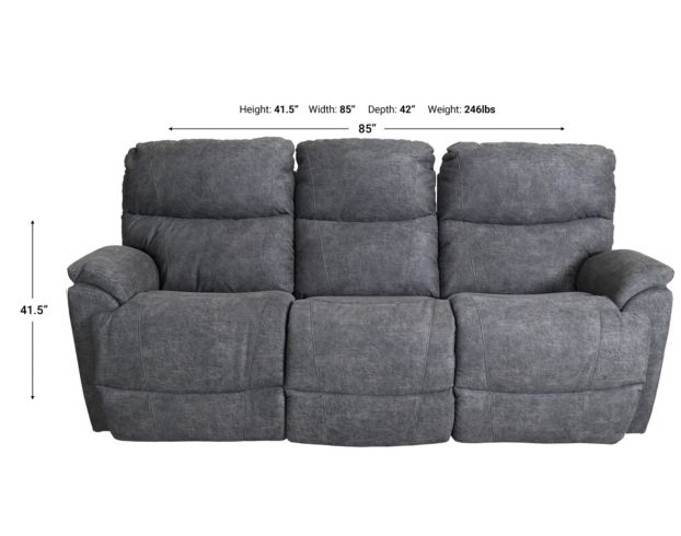 La-Z-Boy Trouper Charcoal Power Reclining Sofa large image number 8