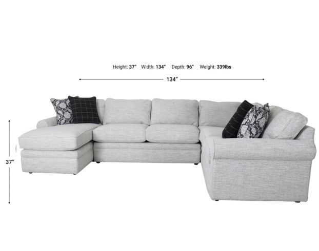 La-Z-Boy Collins 4-Piece Sectional with Left-Facing Chaise large image number 5