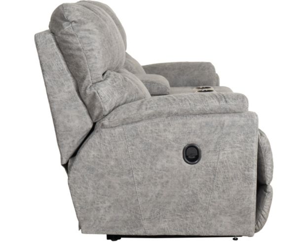 La-Z-Boy Trouper Charcoal Reclining Loveseat with Console large image number 4