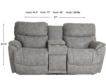 La-Z-Boy Trouper Charcoal Reclining Loveseat with Console small image number 9
