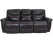 La-Z-Boy James Gray Leather Reclining Sofa small image number 1