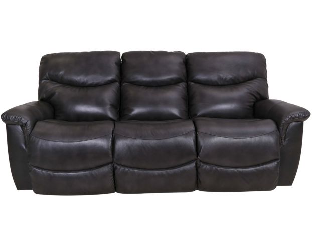 La-Z-Boy James Charcoal Leather Reclining Sofa large image number 1