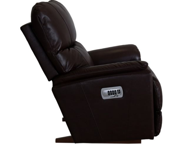 La-Z-Boy Trouper Walnut Leather Power Rocker Recliner large image number 4