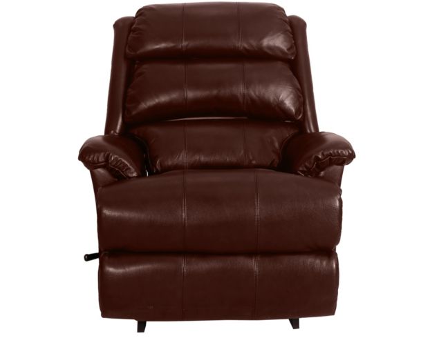 La-Z-Boy Astor Chestnut Leather Rocker Recliner large image number 1