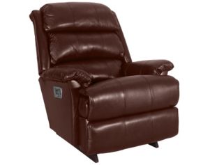 La-Z-Boy Astor Chestnut Leather Power Rocker Recliner