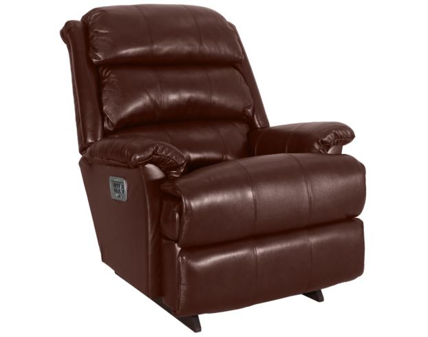 La-Z-Boy Astor Chestnut Leather Power Rocker Recliner large image number 2