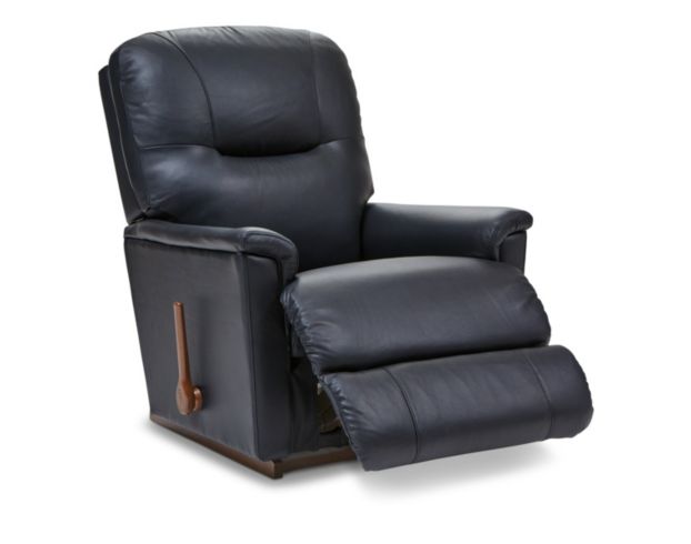 La-Z-Boy Aries Blue Leather Rocker Recliner large image number 2