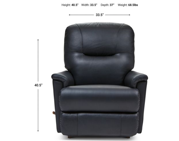 La-Z-Boy Aries Blue Leather Rocker Recliner large image number 9