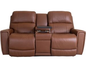 La-Z-Boy Apollo Caramel Leather Power Reclining Loveseat with Console