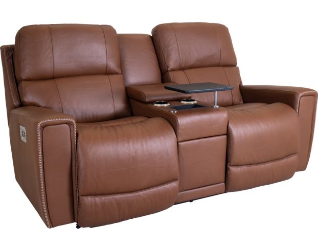 La-Z-Boy Apollo Leather Power Reclining Console Loveseat large image number 2