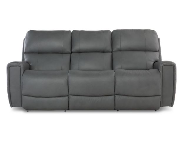 La-Z-Boy Apollo Blue Grey Leather Reclining Sofa  large image number 1